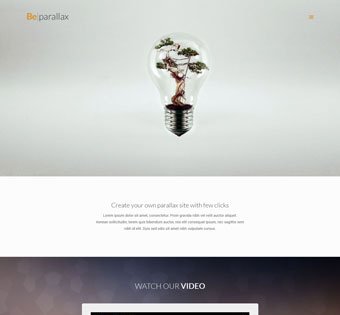 一頁式–Parallax